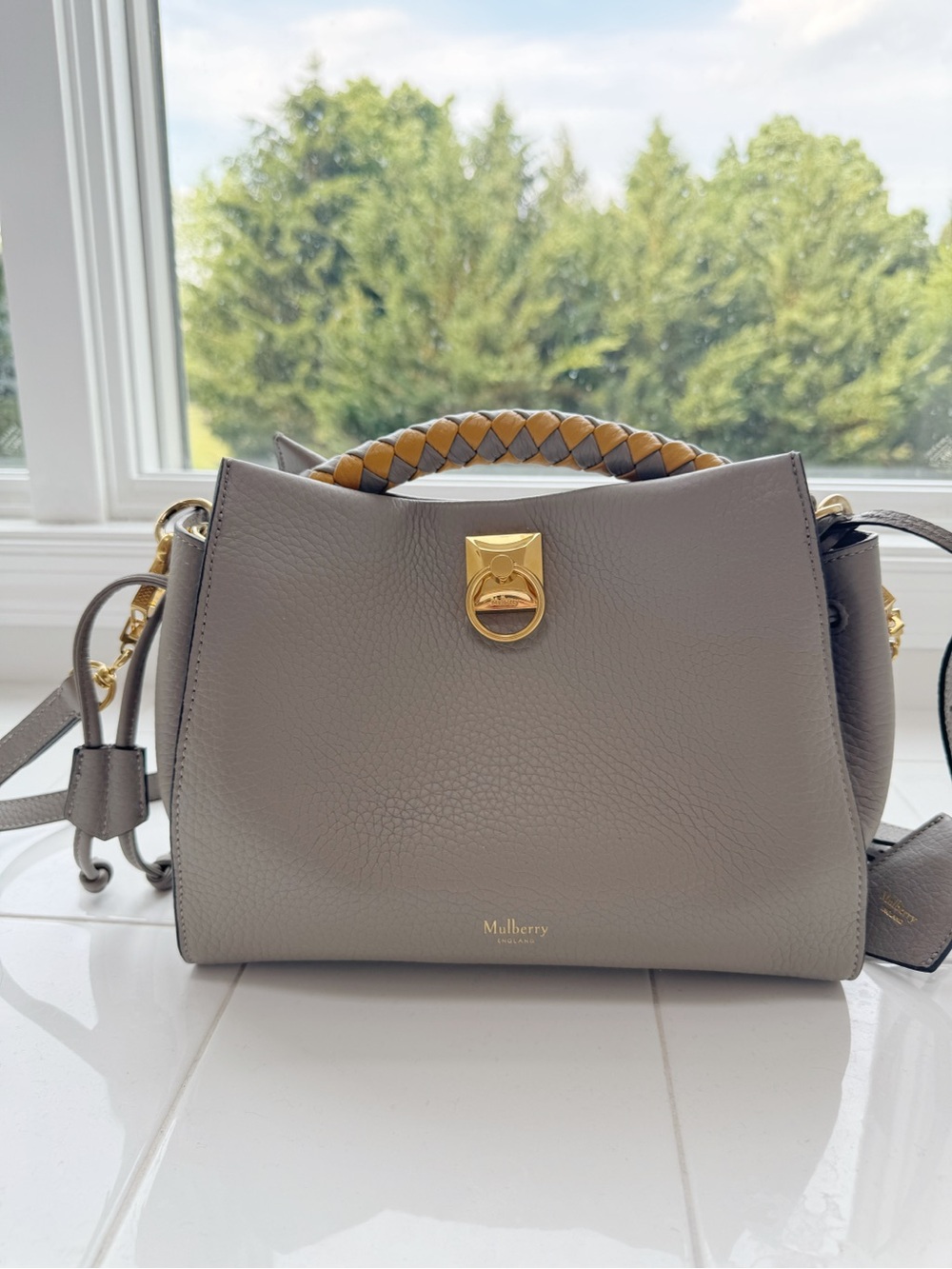 Pre-owned Mulberry Iris Leather Top Handle Bag